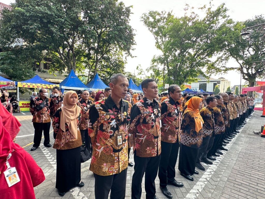 Setwan Ramaikan Apel Bersama Sebelum Libur Nasional dan Cuti Bersama Hari Raya Idul Fitri