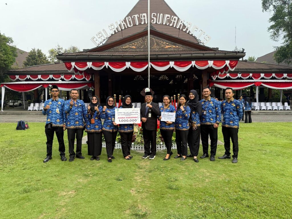 Kompak dan Kreatif, Setwan Sabet Juara Harapan I di Ajang Yel-Yel OPD
